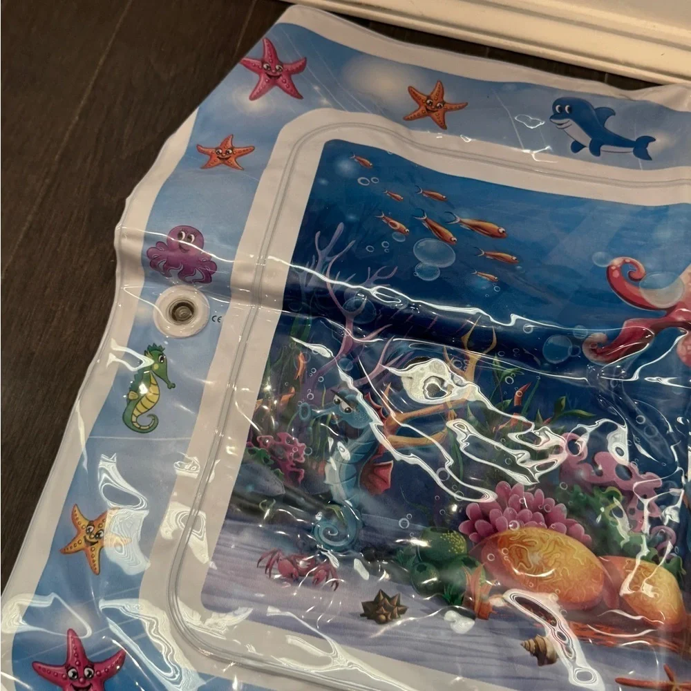 NWOT Baby Infant Kids Inflatable Ocean Tummy Time Play Mat- Can Fill with Water